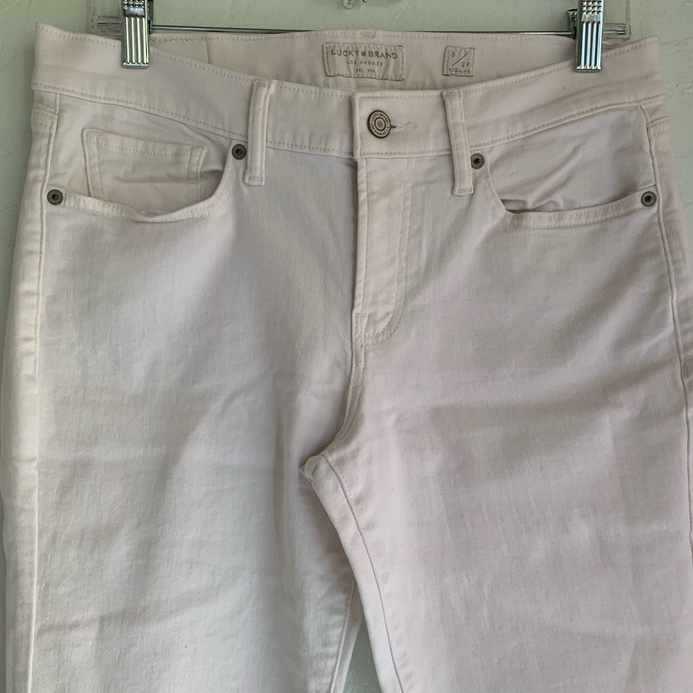 🍀 Lucky brand sweet boot white jeans 🍀 - Picture 2 of 11